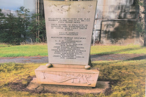 Bilde av Minnesten etter flystyrt